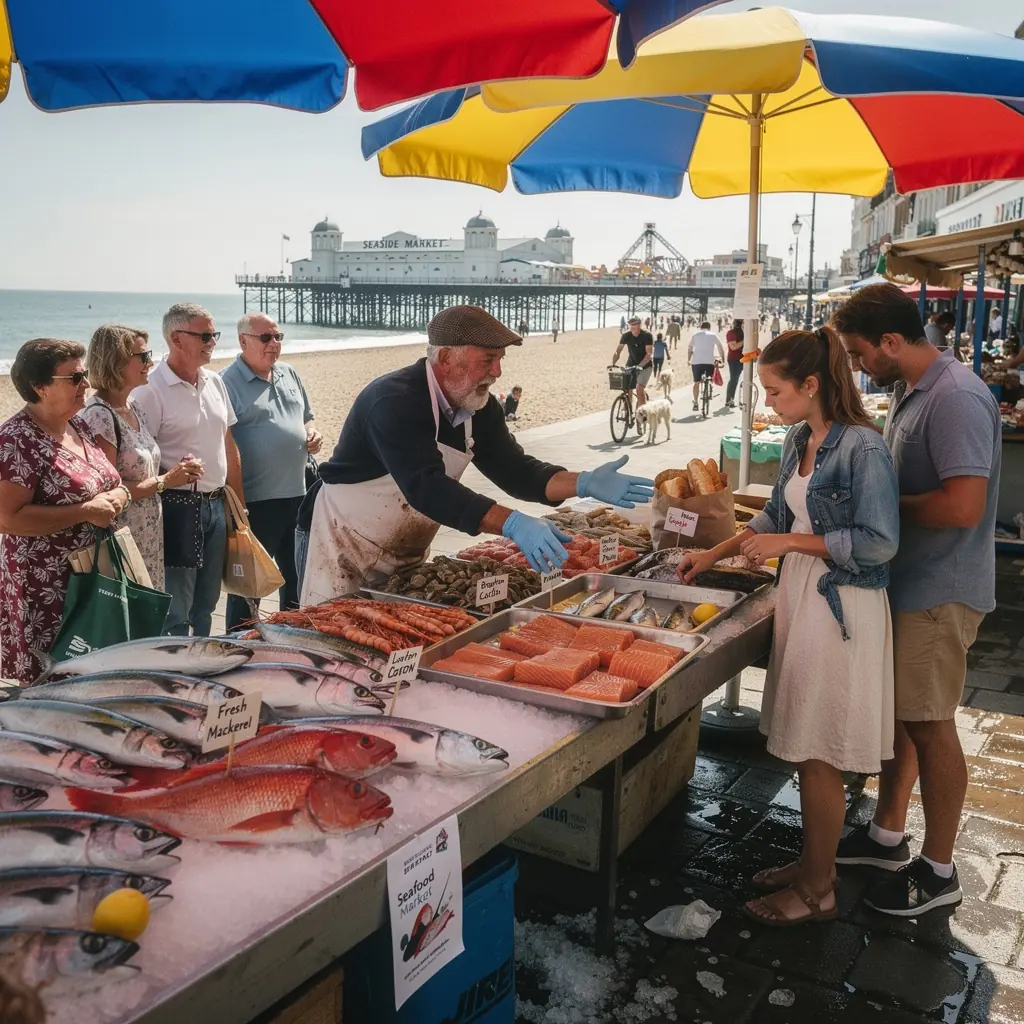 A fisherman casting his line into a serene lake at sunrise with mist rising from the water.